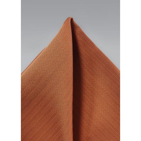 Texture Hanky in Burnt Orange