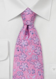 Pink Silk Tie by Chevalier