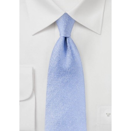 Matte Woven Silk Tie in Sky Blue