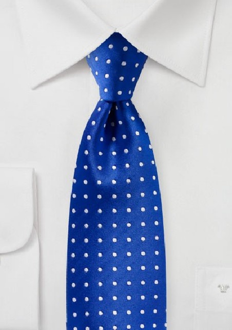 Bright Horizon Blue Polka Dot Tie