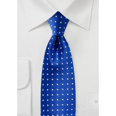 Bright Horizon Blue Polka Dot Tie