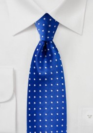 Bright Horizon Blue Polka Dot Tie
