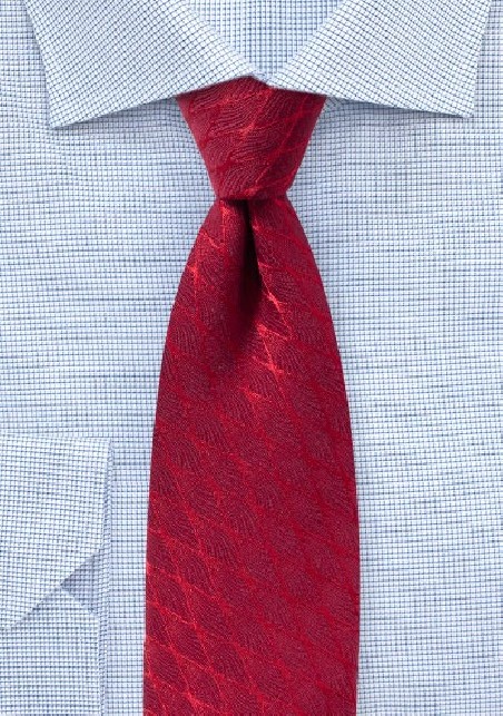 Chevron Check Wool Designer Tie