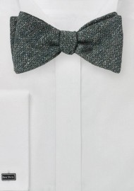 Dark Olive Self-Tie Autumn Bow Tie