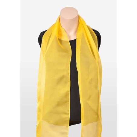 Bright Yellow Chiffon Scarf