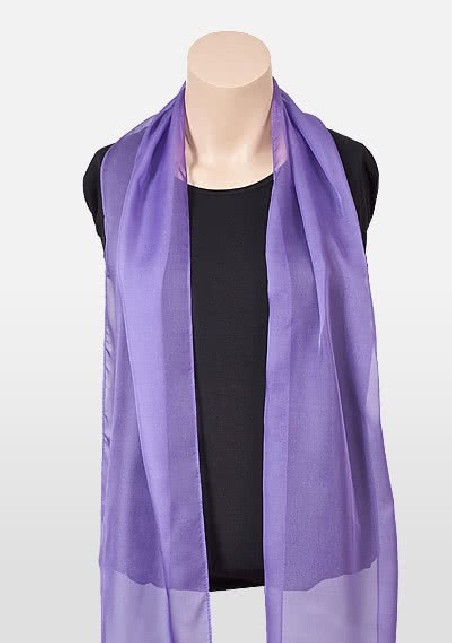 Freesia Purple Chiffon Scarf