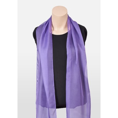 Freesia Purple Chiffon Scarf