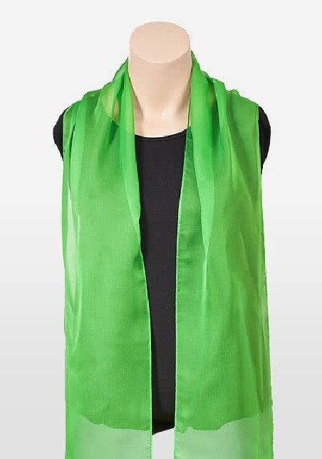 Chiffon Scarf in Kelly Green