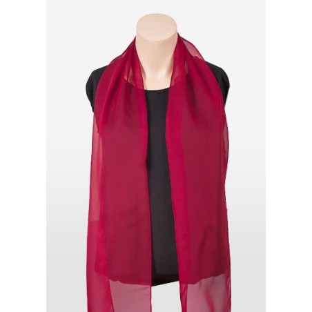 Chiffon Scarf in Cherry