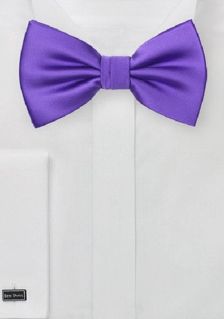 Solid Bow Tie in Freesia Purple