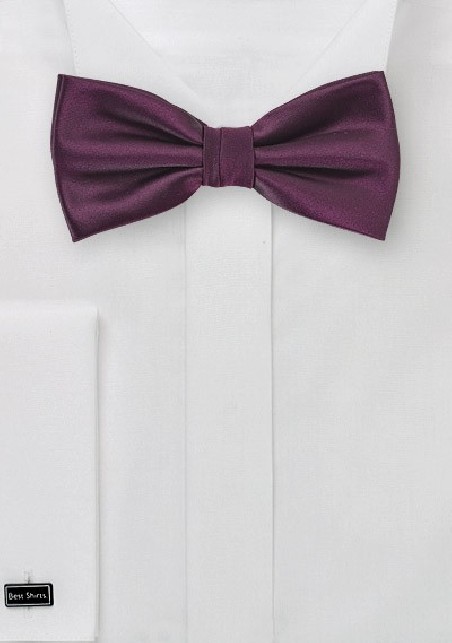 Kids Bow Tie in Plum