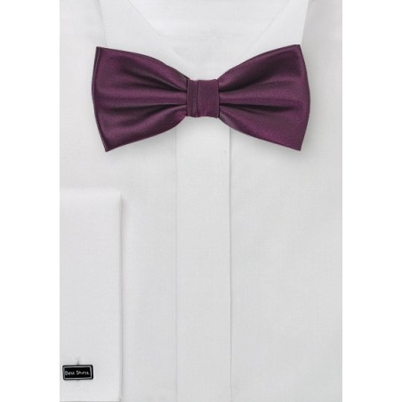 Kids Bow Tie in Plum