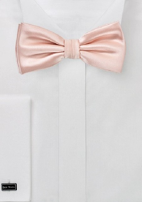 Kids Bow Tie in Peach Blush