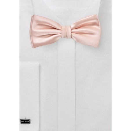 Kids Bow Tie in Peach Blush