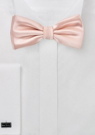 Kids Bow Tie in Peach Blush