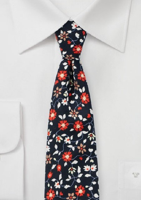 Climbing Blossom Cotton Tie