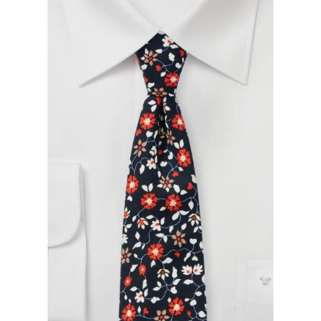 Climbing Blossom Cotton Tie