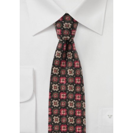 Retro Geometric Print on Flannel