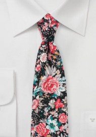 Loud Floral Print Tie on Cotton