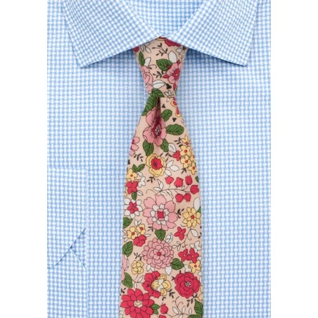 Graphic Floral Print on Finest Cotton