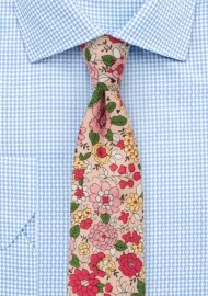 Graphic Floral Print on Finest Cotton