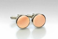 Cufflinks in Peach Apricot