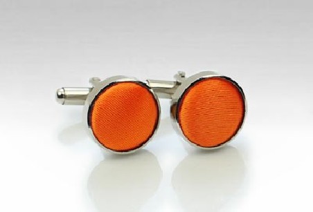 Bright Orange Cufflinks