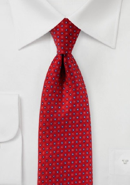 Crimson Red Mens Tie