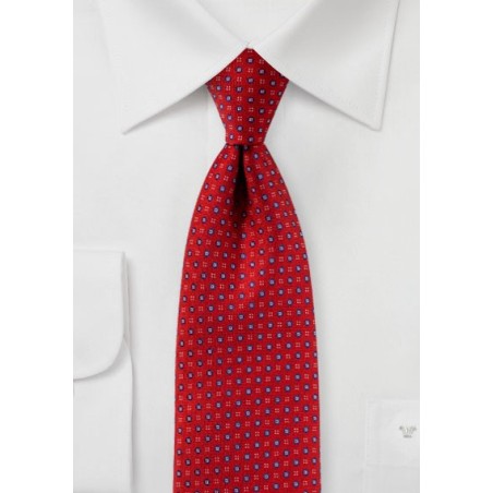 Crimson Red Mens Tie