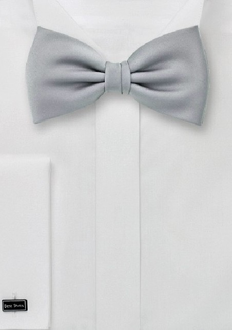 Kids Bow Tie in Formal Silver