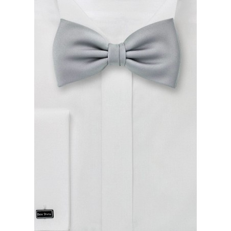 Kids Bow Tie in Formal Silver