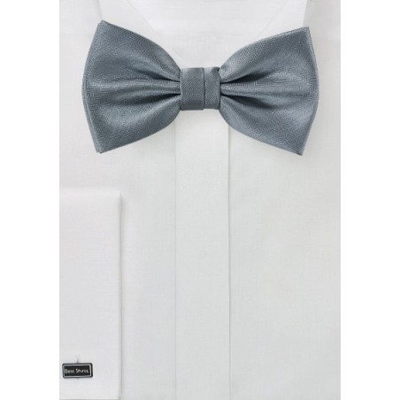 Elegant Bow Tie in Obsidian Gray