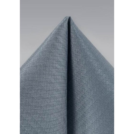 Obsidian Gray Pocket Square