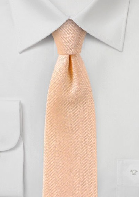 Slim Tie in Peach Sorbet