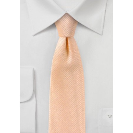 Slim Tie in Peach Sorbet