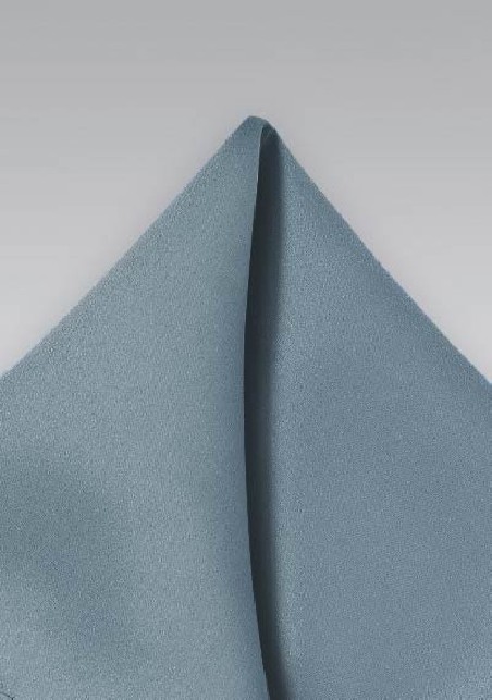 Dusty Blue Mens Pocket Square