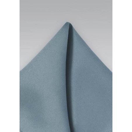 Dusty Blue Mens Pocket Square