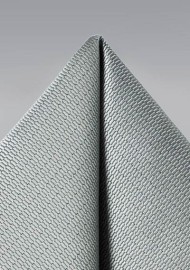 Formal Silver Mens Suit Hanky
