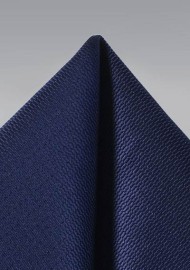 Shiny Navy Suit Hanky