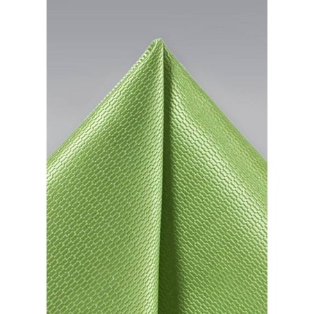 Bright Kiwi Green Suit Hanky