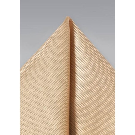 Golden Champagne Mens Pocket Square