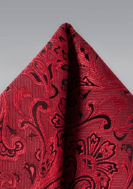 Pocket Hanky in Ruby Red