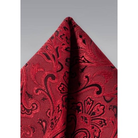 Pocket Hanky in Ruby Red