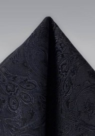 Formal Woven Hanky in Black