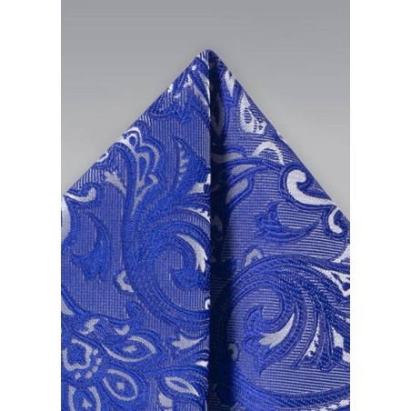 Morning Glory Blue Paisley Hanky