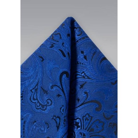 Royal Blue Paisley Hanky
