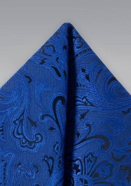 Royal Blue Paisley Hanky
