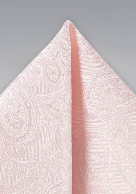 Bridal Pink Paisley Hanky