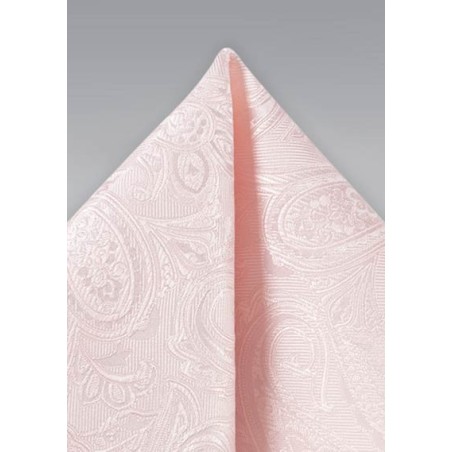 Bridal Pink Paisley Hanky
