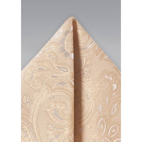 Golden Champagne Paisley Hanky